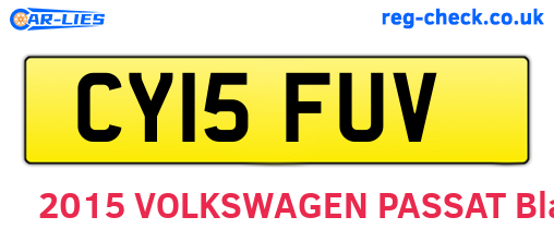 CY15FUV are the vehicle registration plates.