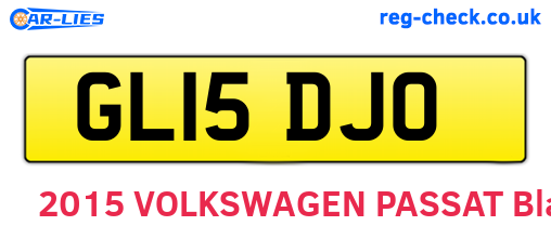 GL15DJO are the vehicle registration plates.