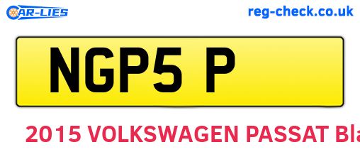 NGP5P are the vehicle registration plates.
