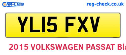 YL15FXV are the vehicle registration plates.