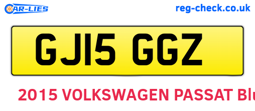 GJ15GGZ are the vehicle registration plates.