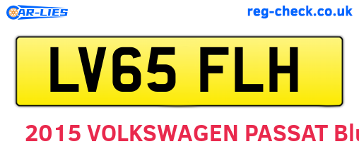 LV65FLH are the vehicle registration plates.