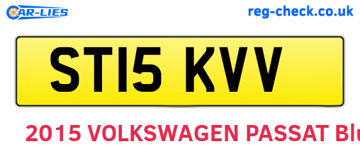 ST15KVV are the vehicle registration plates.