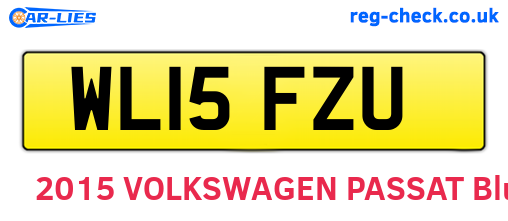 WL15FZU are the vehicle registration plates.
