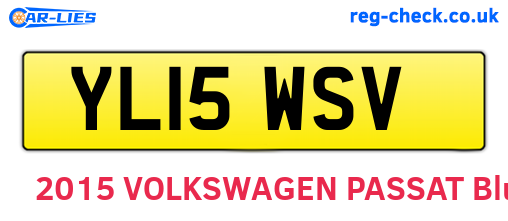 YL15WSV are the vehicle registration plates.
