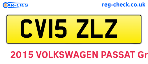 CV15ZLZ are the vehicle registration plates.