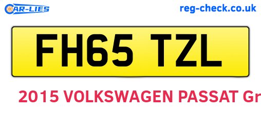 FH65TZL are the vehicle registration plates.
