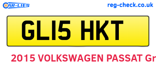 GL15HKT are the vehicle registration plates.