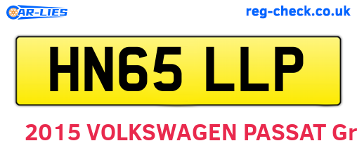 HN65LLP are the vehicle registration plates.
