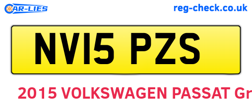 NV15PZS are the vehicle registration plates.