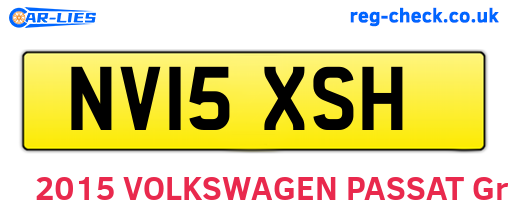 NV15XSH are the vehicle registration plates.