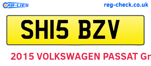 SH15BZV are the vehicle registration plates.