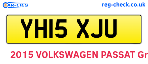 YH15XJU are the vehicle registration plates.