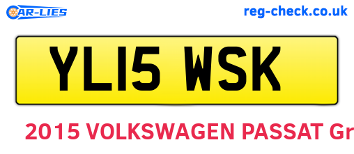 YL15WSK are the vehicle registration plates.