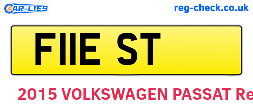 F11EST are the vehicle registration plates.
