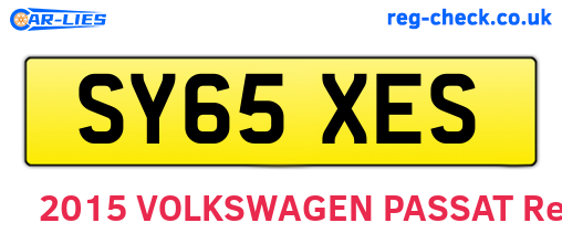 SY65XES are the vehicle registration plates.