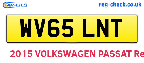 WV65LNT are the vehicle registration plates.