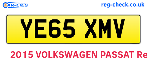 YE65XMV are the vehicle registration plates.