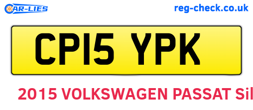 CP15YPK are the vehicle registration plates.