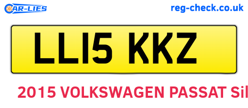 LL15KKZ are the vehicle registration plates.