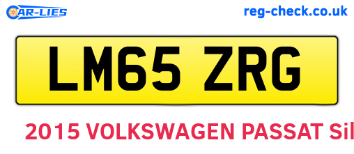 LM65ZRG are the vehicle registration plates.
