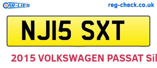 NJ15SXT are the vehicle registration plates.