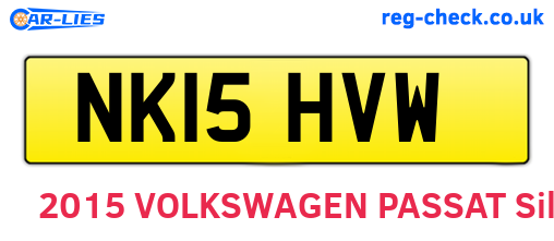NK15HVW are the vehicle registration plates.