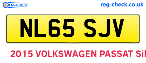NL65SJV are the vehicle registration plates.