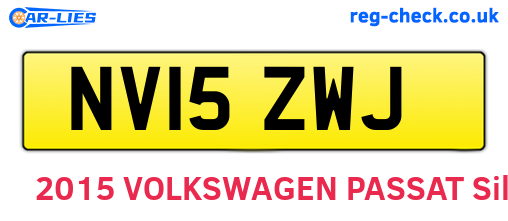 NV15ZWJ are the vehicle registration plates.