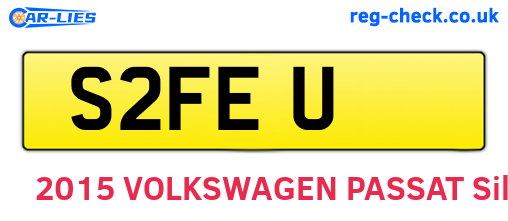 S2FEU are the vehicle registration plates.