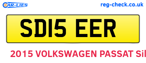 SD15EER are the vehicle registration plates.