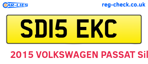 SD15EKC are the vehicle registration plates.