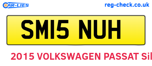 SM15NUH are the vehicle registration plates.