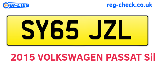 SY65JZL are the vehicle registration plates.
