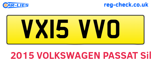 VX15VVO are the vehicle registration plates.