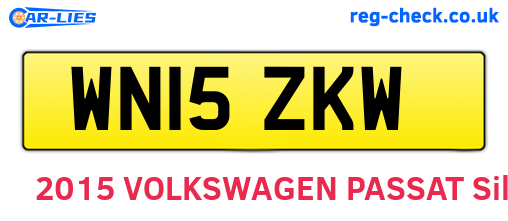 WN15ZKW are the vehicle registration plates.
