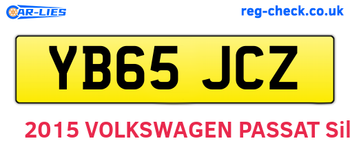 YB65JCZ are the vehicle registration plates.