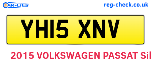 YH15XNV are the vehicle registration plates.