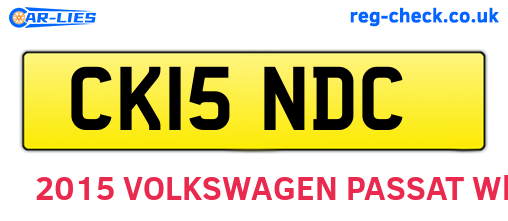 CK15NDC are the vehicle registration plates.