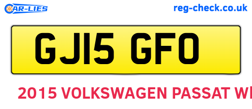 GJ15GFO are the vehicle registration plates.