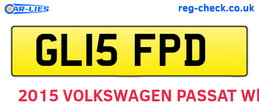 GL15FPD are the vehicle registration plates.