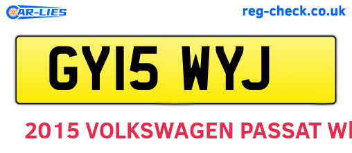GY15WYJ are the vehicle registration plates.