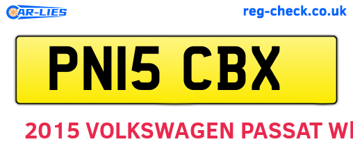 PN15CBX are the vehicle registration plates.