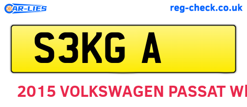 S3KGA are the vehicle registration plates.