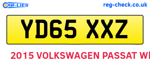 YD65XXZ are the vehicle registration plates.