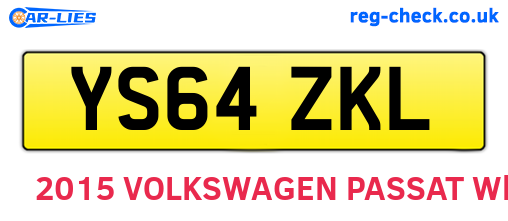 YS64ZKL are the vehicle registration plates.
