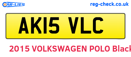 AK15VLC are the vehicle registration plates.