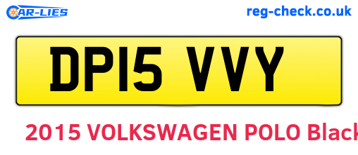 DP15VVY are the vehicle registration plates.