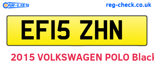 EF15ZHN are the vehicle registration plates.