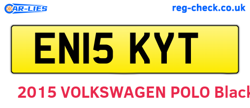 EN15KYT are the vehicle registration plates.